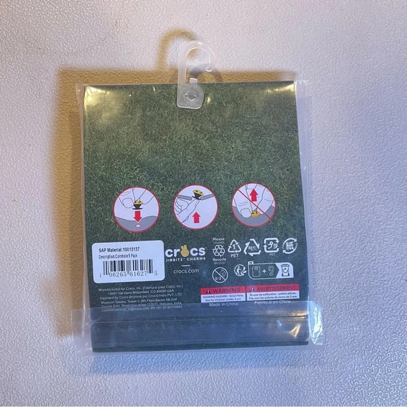 Uniquely You Crocs Corn Hole 5 Pack Croc Jibbitz NWT - Picture 3 of 4